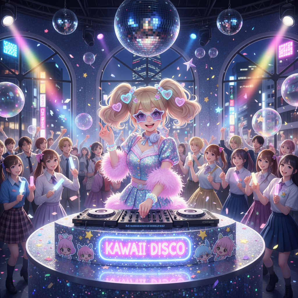 Image of a kawaii anime party